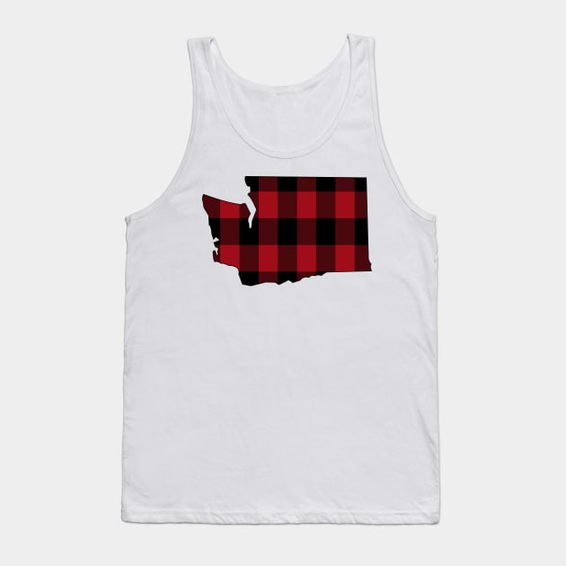 Washington in Red Plaid Tank Top by somekindofguru